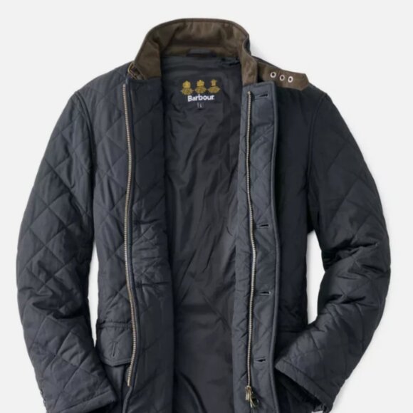 BARBOUR LUTZ Men's Quilted Jacket in Navy MSRP$380 Rugged & Sophisticated - Picture 16 of 16
